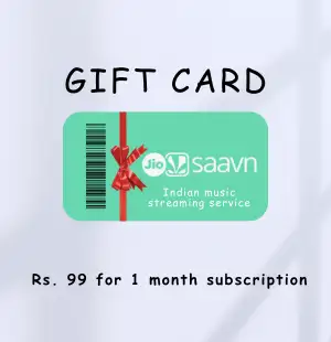JioSaavn E-Gift Card - Rs. 99 for 1 month subscription (GC53619)